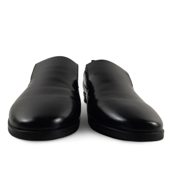 AEROSOLE Menswear Inspired Womens Black Glossy Leather Loafer Minimalist 9.5 - Picture 8 of 13